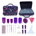 Accessoires de peinture de diamant violet stockage 80 bouteilles